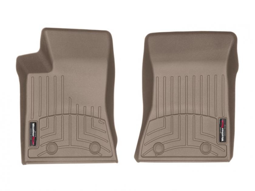 Weathertech 4512221, Floor Liner, DigitalFit (R), Molded Fit, Raised Channels With A Lower Reservoir, Tan, High-Density Tri-Extruded Material, 2 Piece