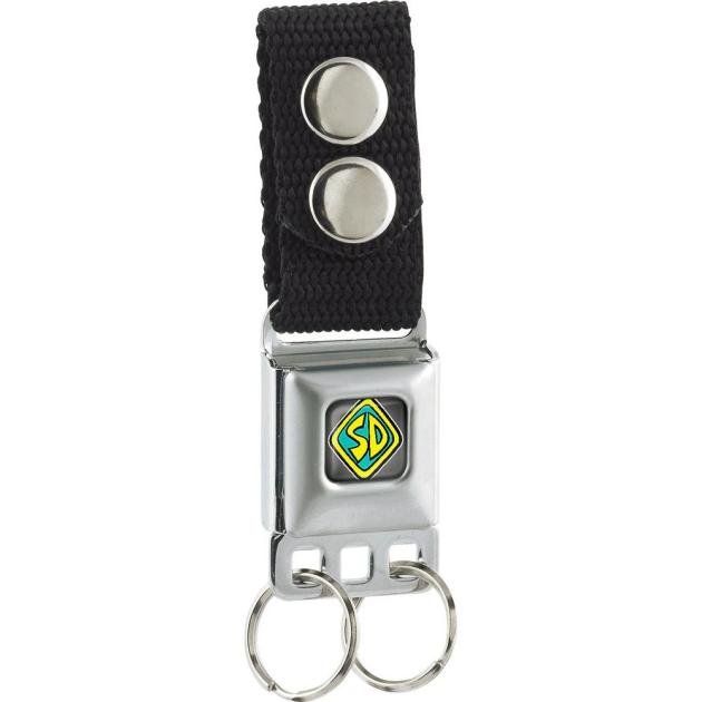 Keychain - Scooby Doo Dog Tag Full Color Black/Glow