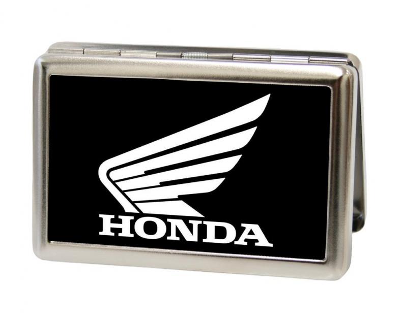 Business Card Holder - LARGE - HONDA Motorcycle FCG Black/White