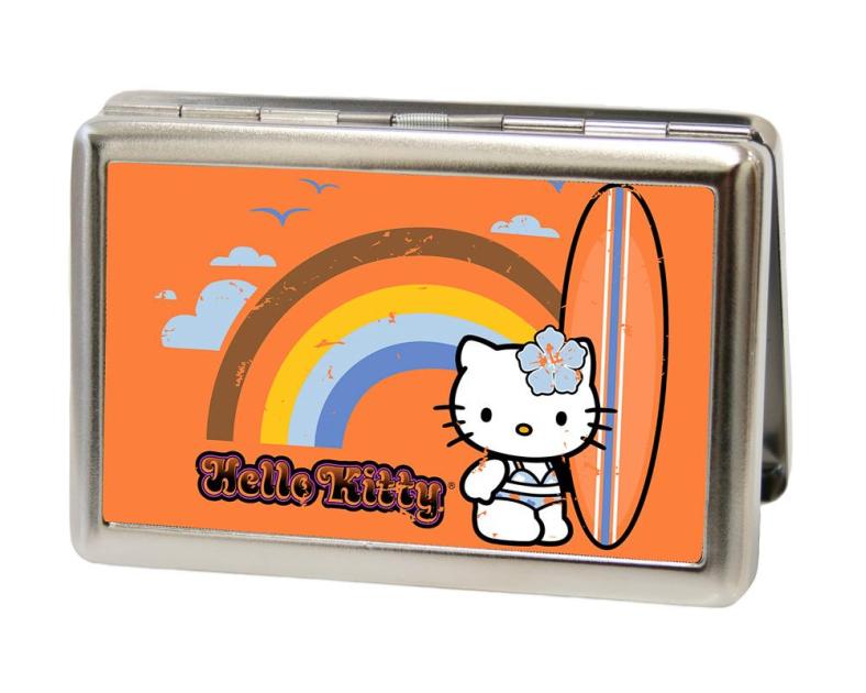 Business Card Holder - LARGE - Hello Kitty Surfer FCG Orange