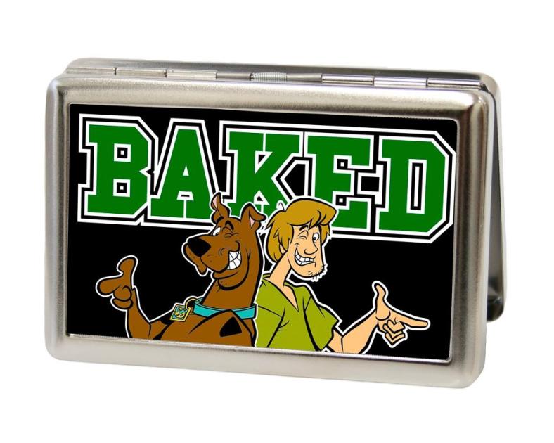 Business Card Holder - LARGE - Scooby & Shaggy BAKED FCG Black/Green