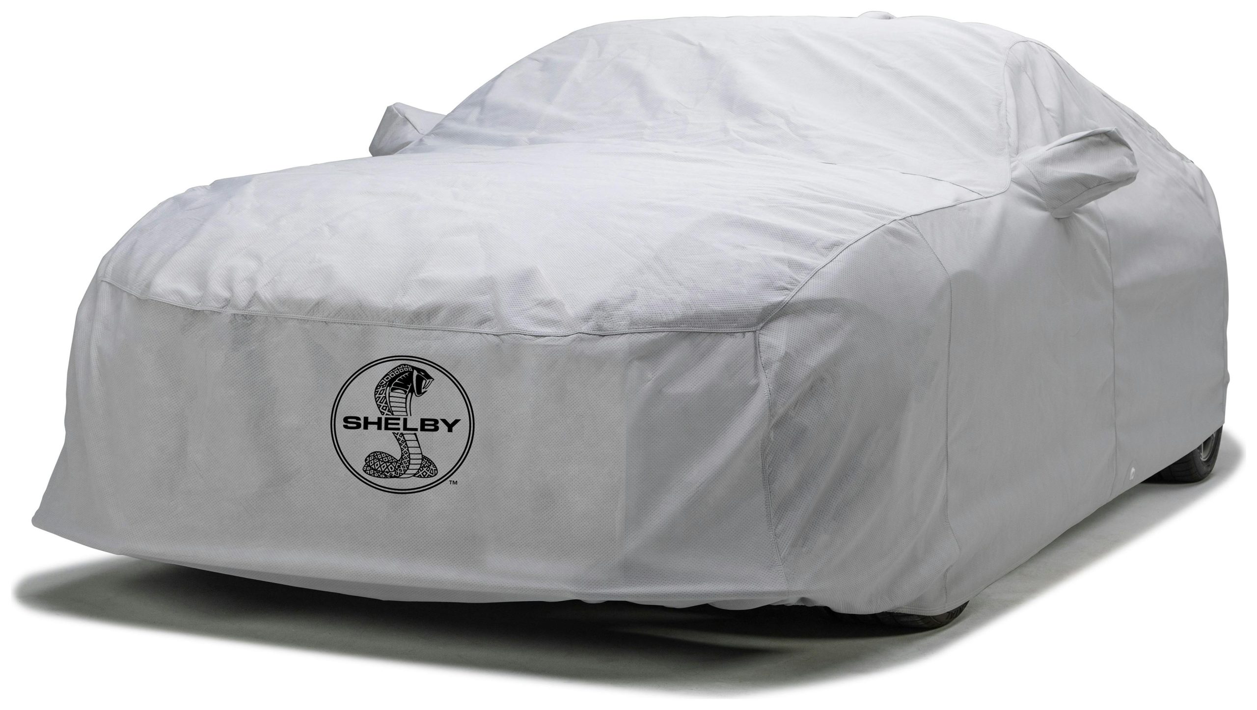 Covercraft Custom Car Covers C17124FO120AC Custom 5-Layer Softback All Climate Car Cover with Shelby Snake Medallion logo