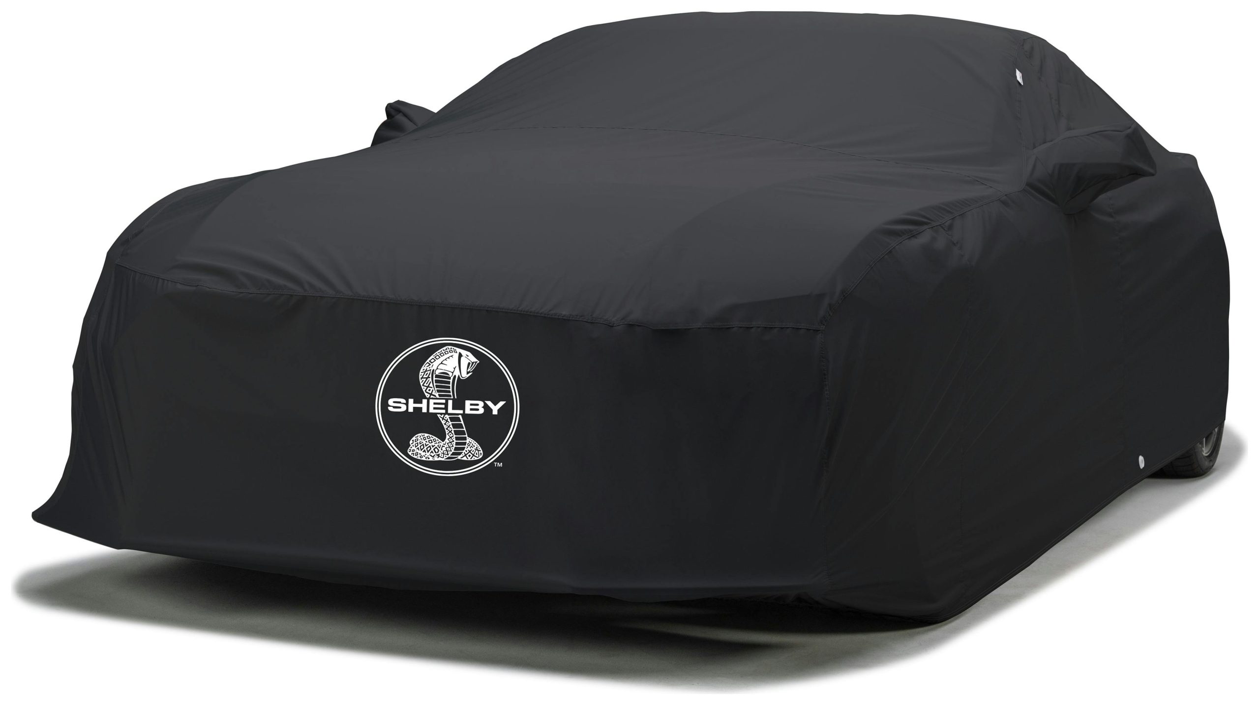 Covercraft Custom Car Covers C17124FO120PB Custom WeatherShield HP Car Cover with Black Shelby Snake Medallion logo