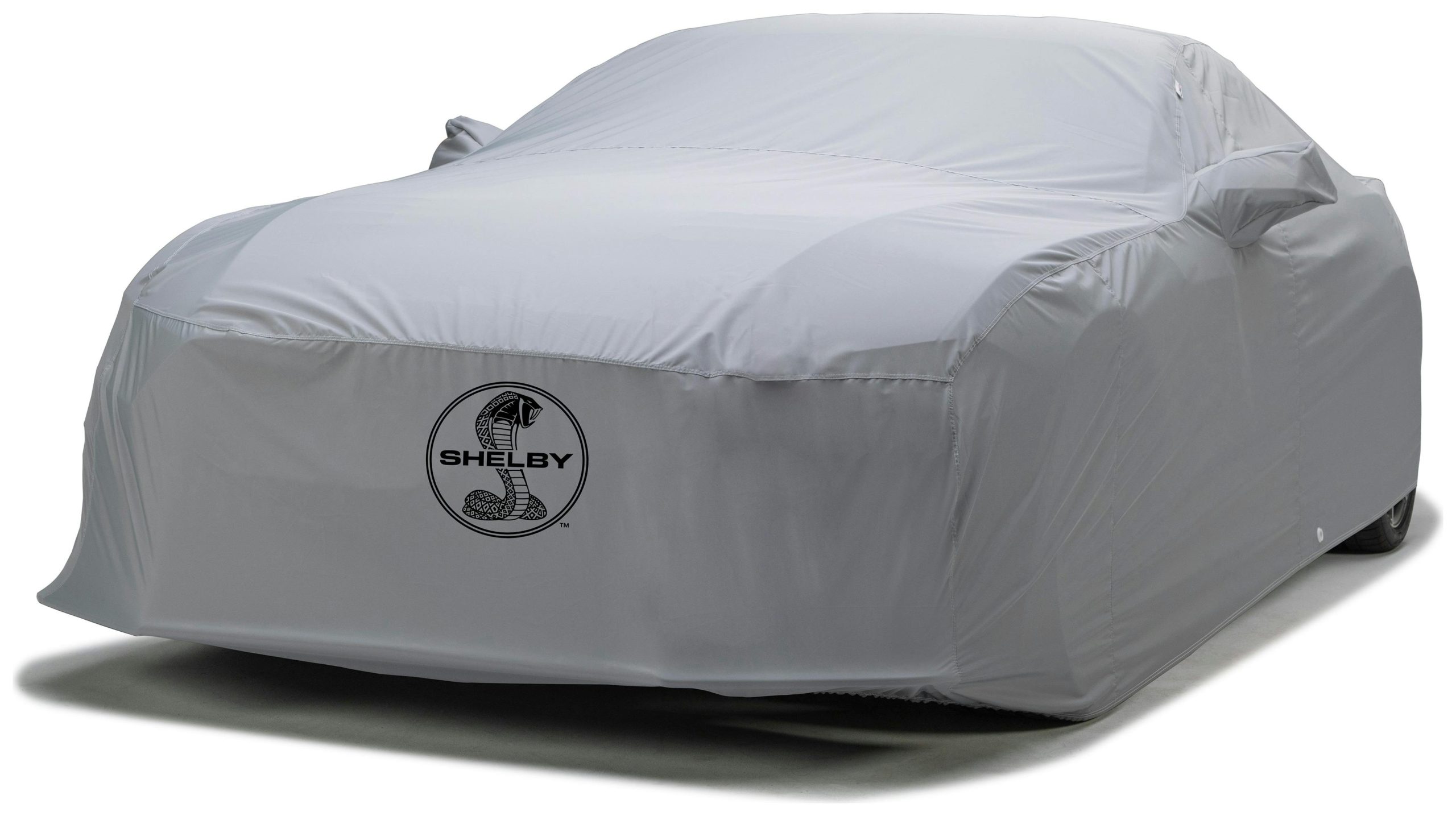 Covercraft Custom Car Covers C17798FO120PG Custom WeatherShield HP Car Cover with Black Shelby Snake Medallion logo