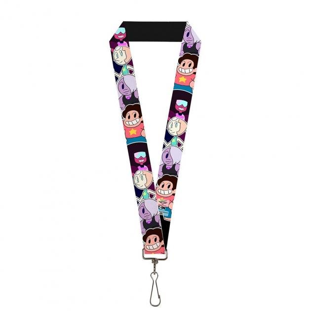 Lanyard - 1.0" - Steven Universe 4-Crystal Gem Poses CLOSE-UP