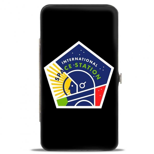 Hinged Wallet - INTERNATIONAL SPACE STATION Pentagon Black/White/Multi Color