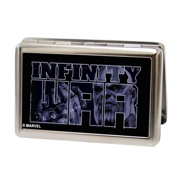 AVENGERS: INFINITY WAR Business Card Holder - LARGE - INFINITY WAR/Thanos Fist Pose FCG Black/Grays