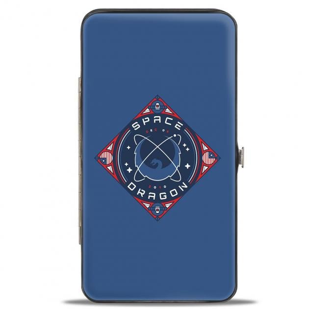 Hinged Wallet - SPACEX DRAGON Dragon Blues/Reds/White