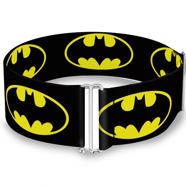 Cinch Waist Belt - Batman Shield Black/Yellow - ONE SIZE
