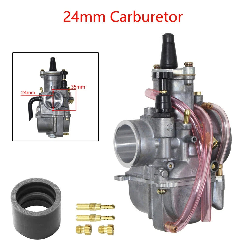 24mm Carburetor for 90cc to 125cc ATV UTV Motorcycle Bike (Universal)