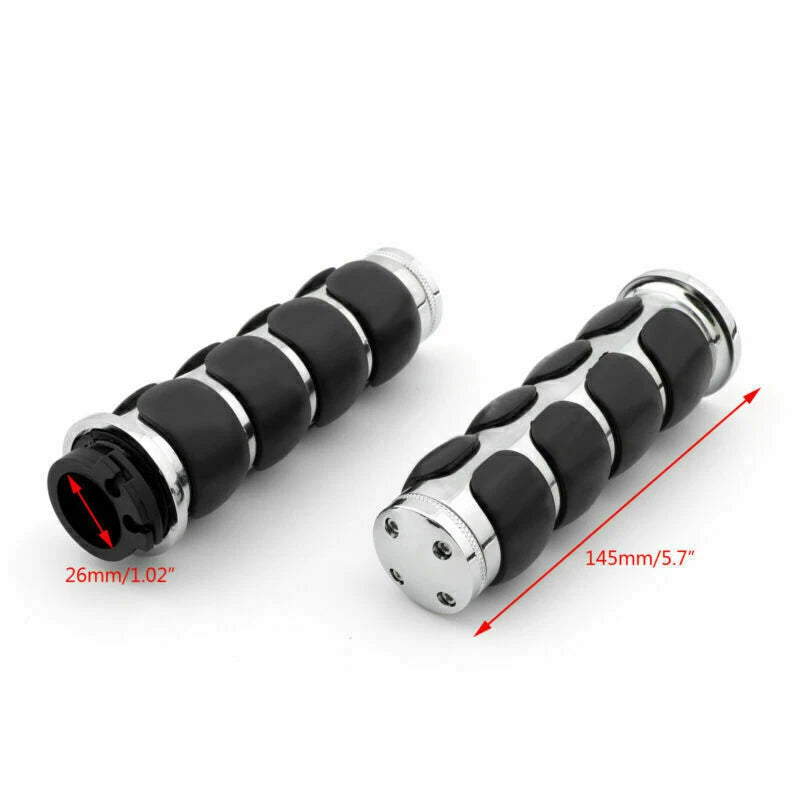 Handlebar Grips for Harley Softail Sportster Dyna Customs Choppers (T9)