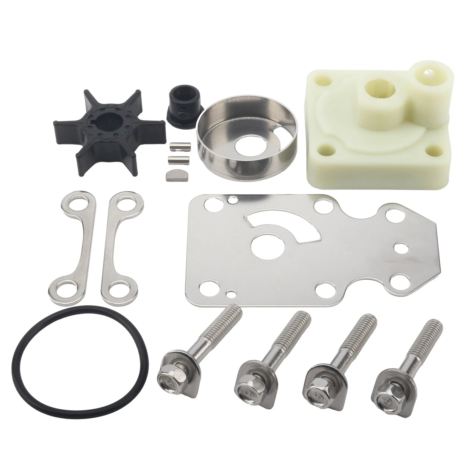 Water Pump Repair Kit for Yamaha 4 Stroke 15 20 HP Outboard Motor (15-20 HP)