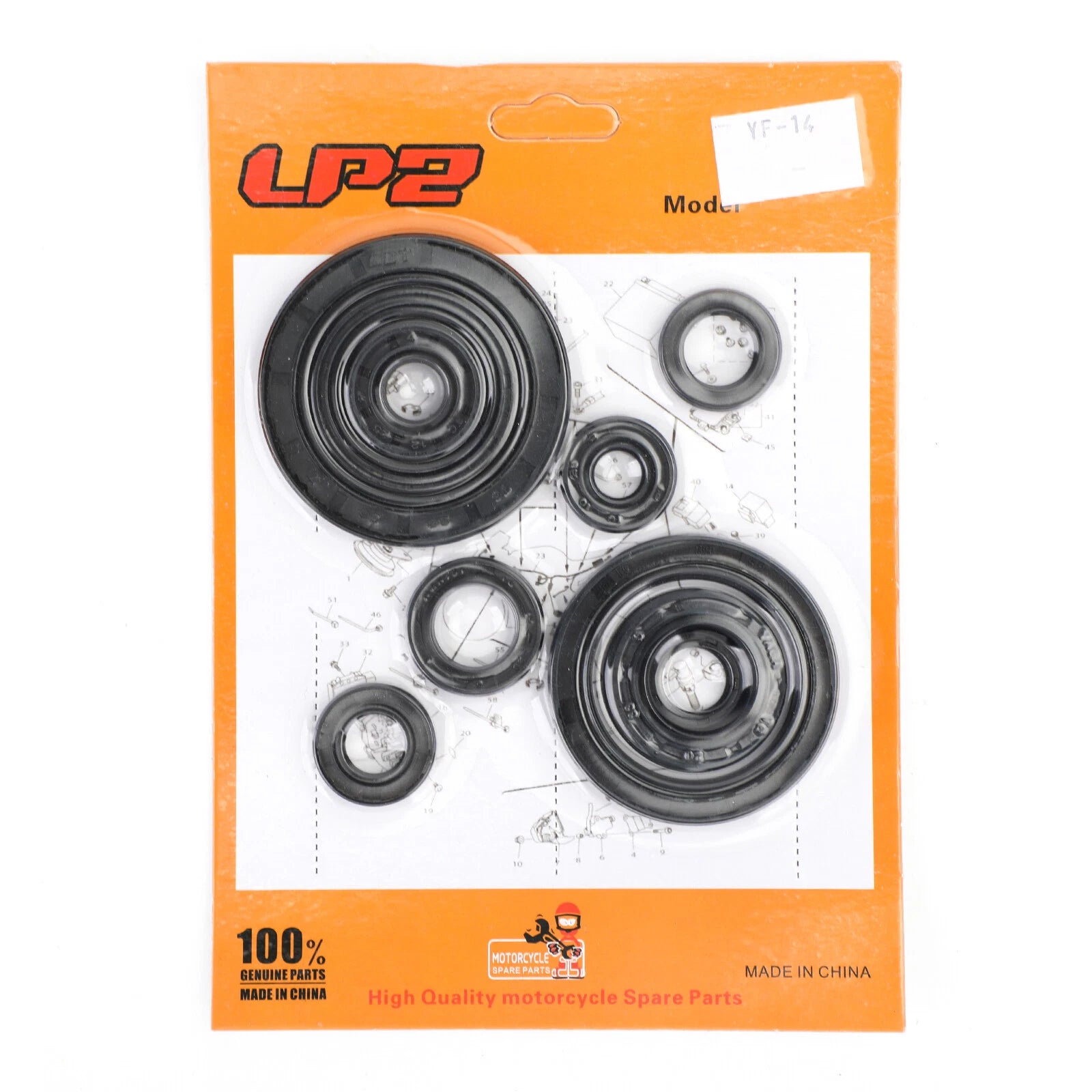 10pcs Engine Oil Seal Crankcase Kit for Honda CRF250R CRF250X (2004–2017)
