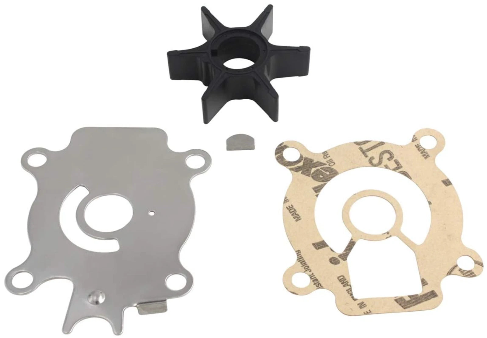 Outboard Water Pump Impeller & Plate for Suzuki 2-S (17461-95300, 17472-95200)