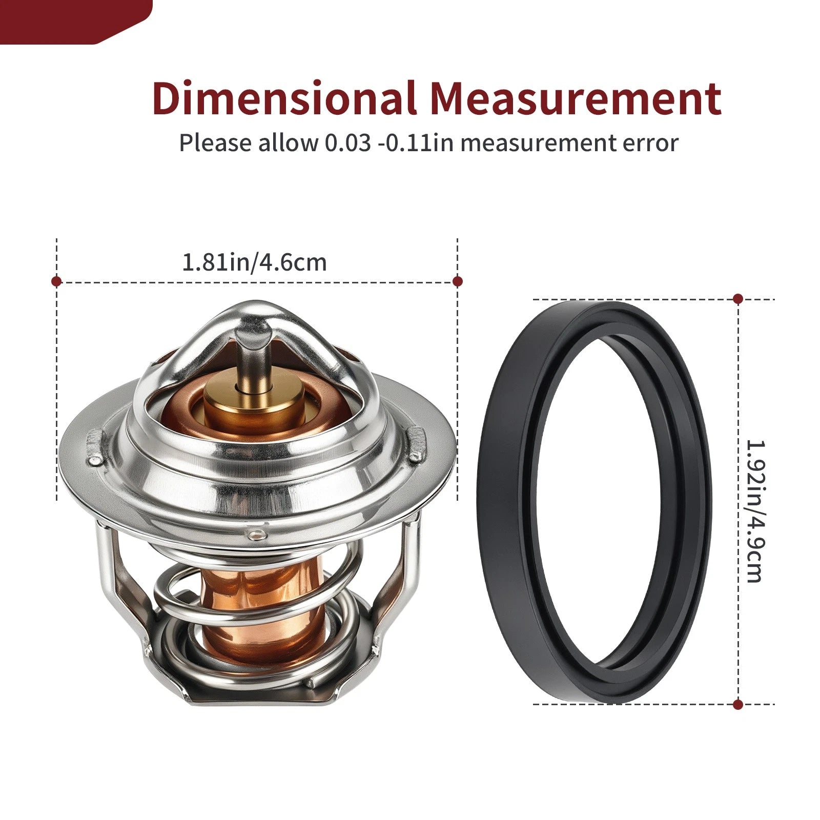 Thermostat w/ O-Ring for Polaris Ranger XP 800 2011–2016, XP 900 2013–2019