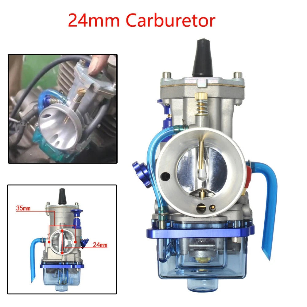 24mm Carburetor for PWK24 2/4 Stroke 50-125cc ATV Racing Dirt Bike