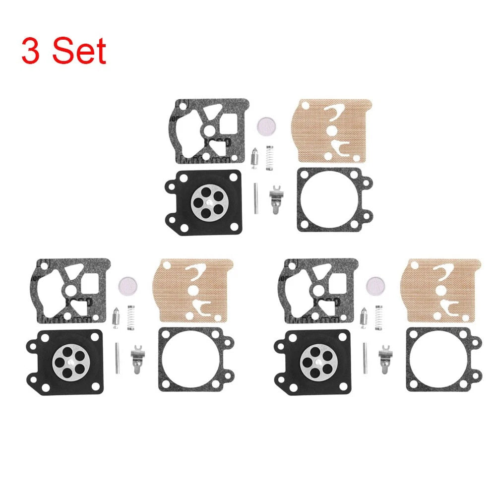 3X Carburetor Diaphragm Repair Kit for Chainsaw 38/45/52/58 (4500, 5200, 5800)