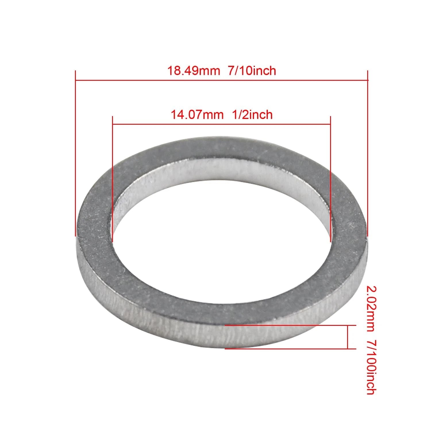 4-Pack Oil Drain Screw Gasket for Yamaha Outboard (4-Stroke) 90430-14M09-00 90430-14228