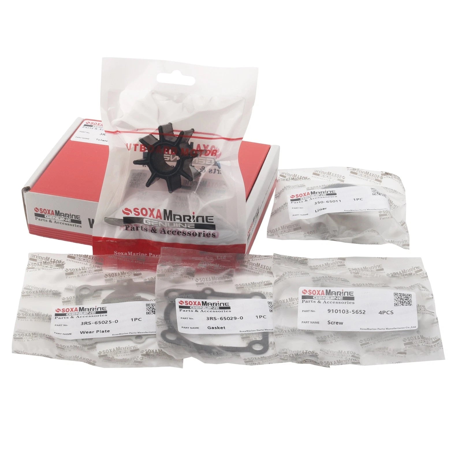 Water Pump Repair Kit for Nissan Tohatsu Outboard 9.9E 15E 20E (3RS-87322-1)