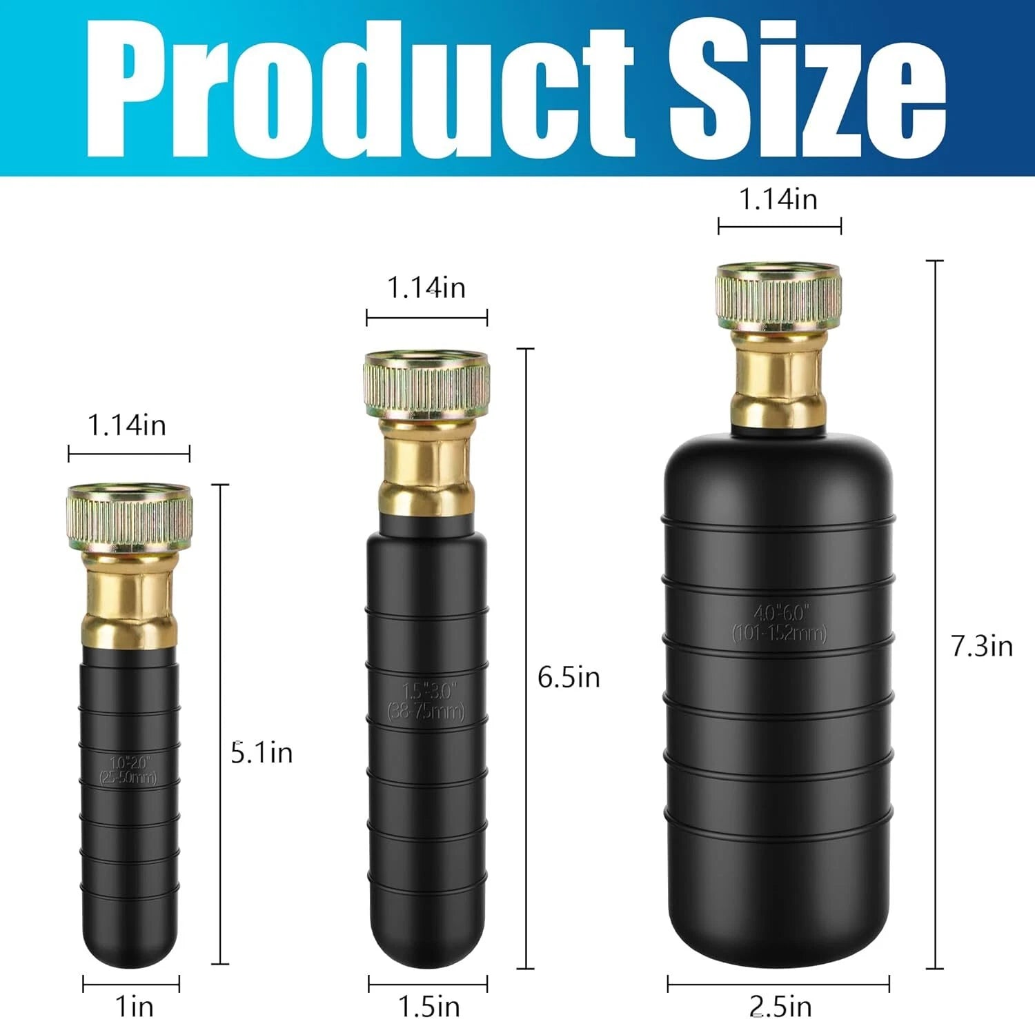 1"–6" Drain Cleaning Bladder for Clogged Sewer Pipe