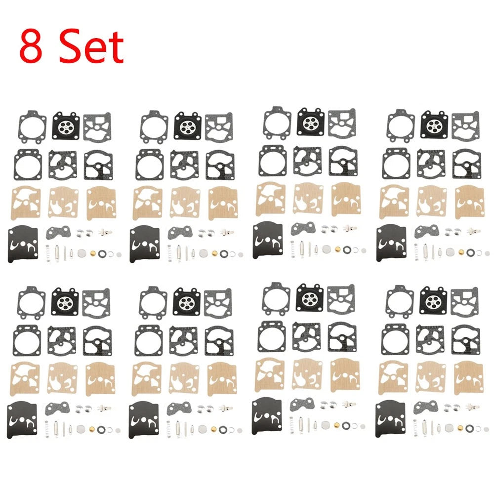 Set of 8 Carburetor Repair Kits for Echo CS301 CS320T CS341 CS350T (Walbro K20-WAT)