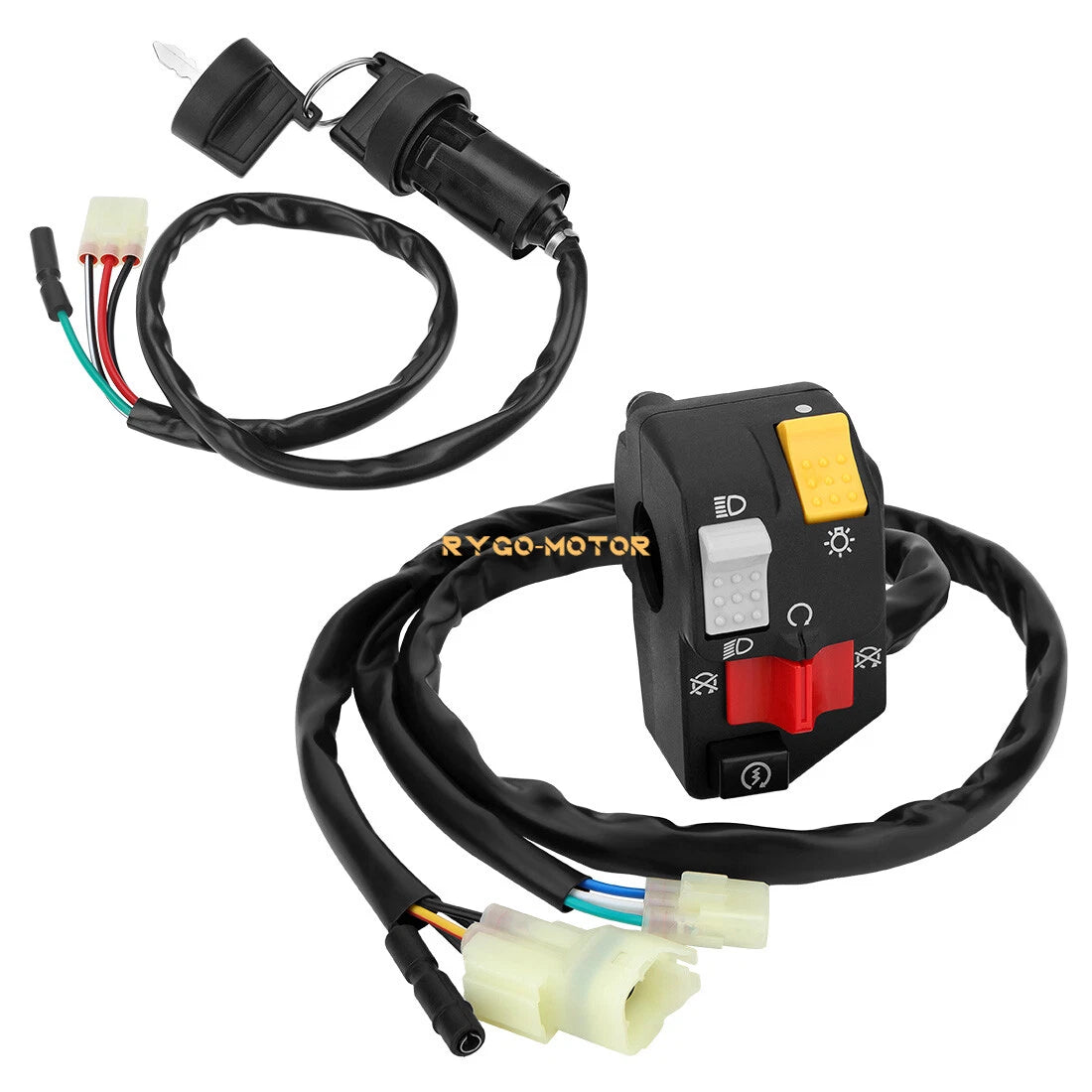 Left Handlebar Switch & Key Switch Kit for Honda Sportrax 250 TRX250EX (2006–2007)