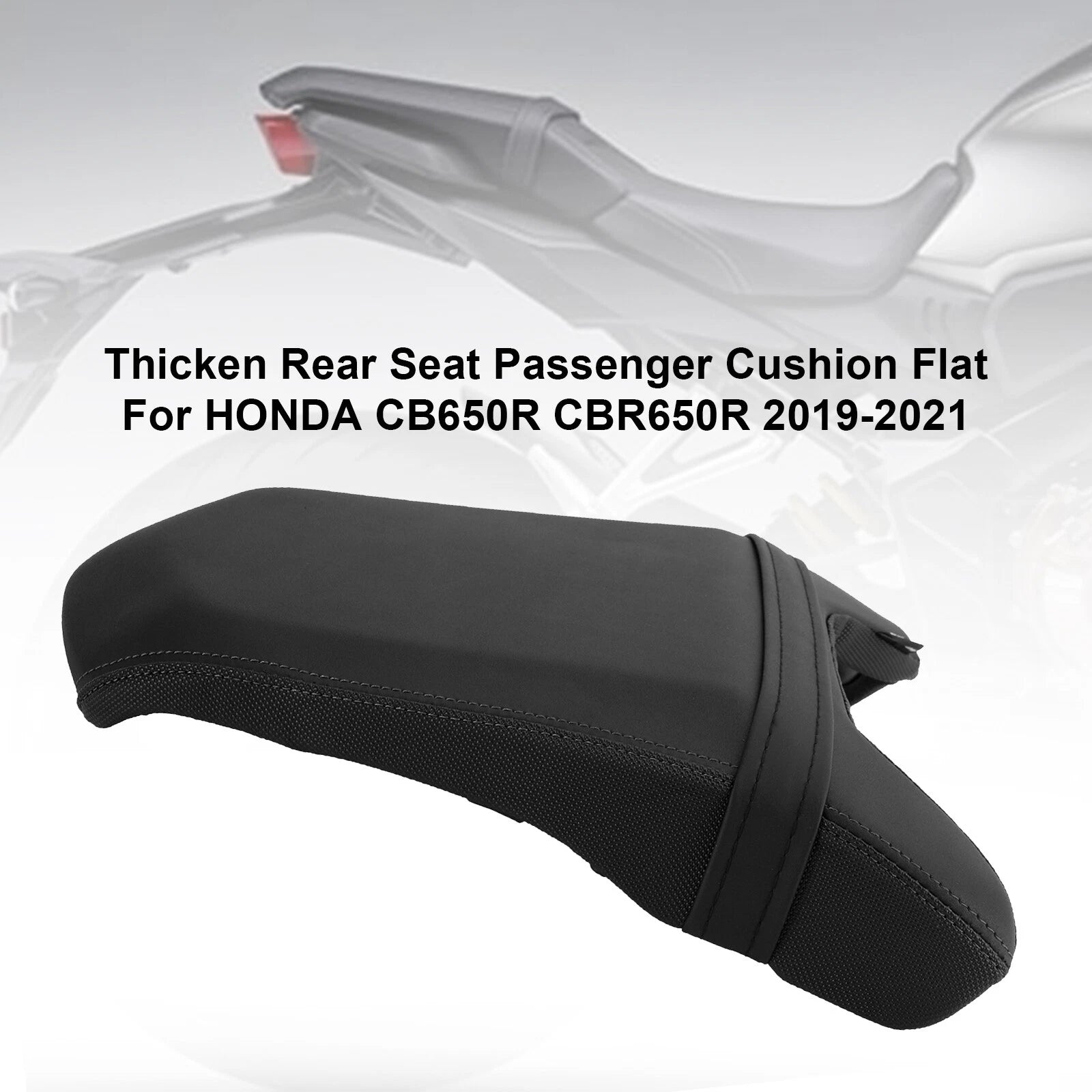 Rear Seat Cushion for Honda CB650R CBR650R (2019–2023) Flat Black T9