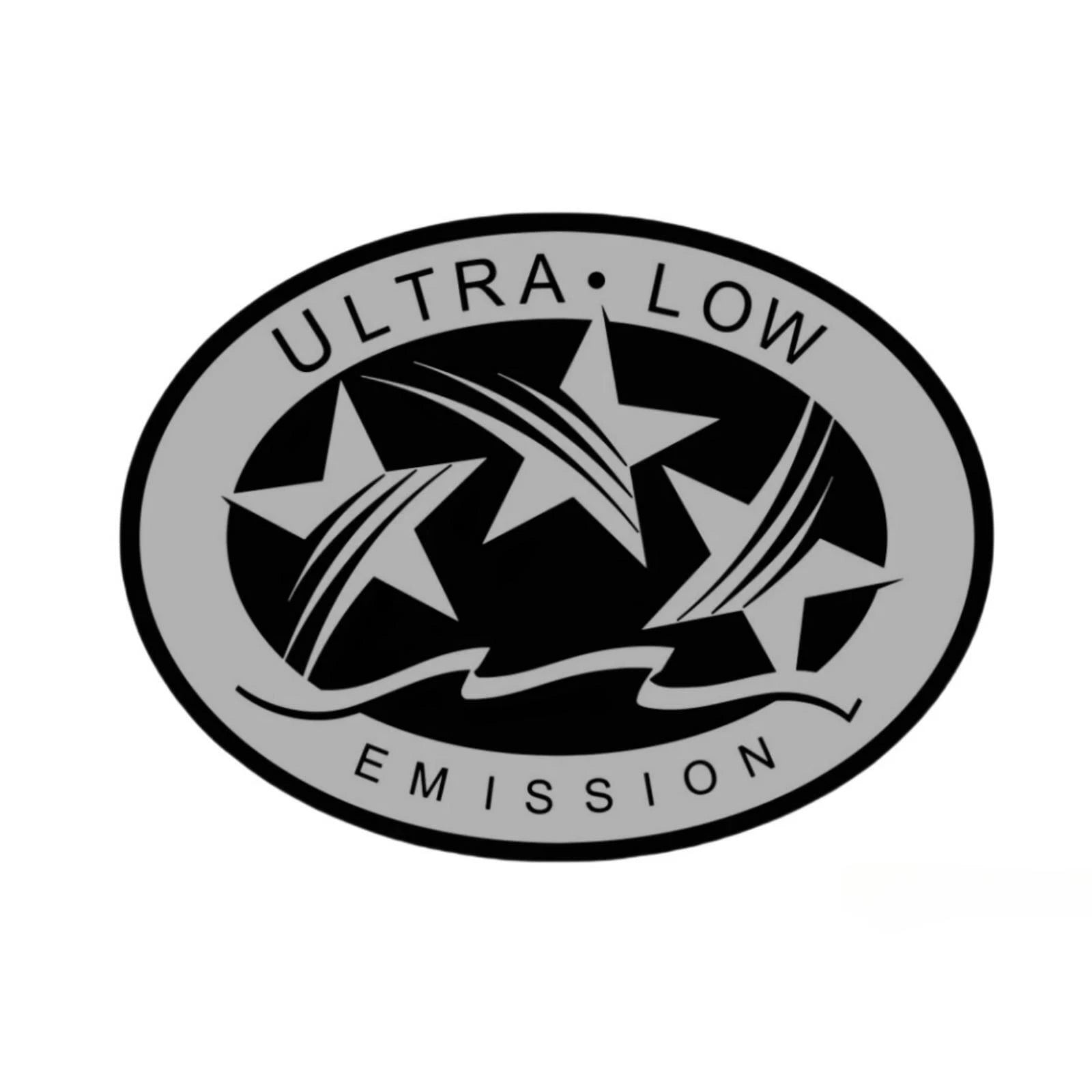 3X Silver Ultra Low Emission Outboard Graphic Sticker Decal