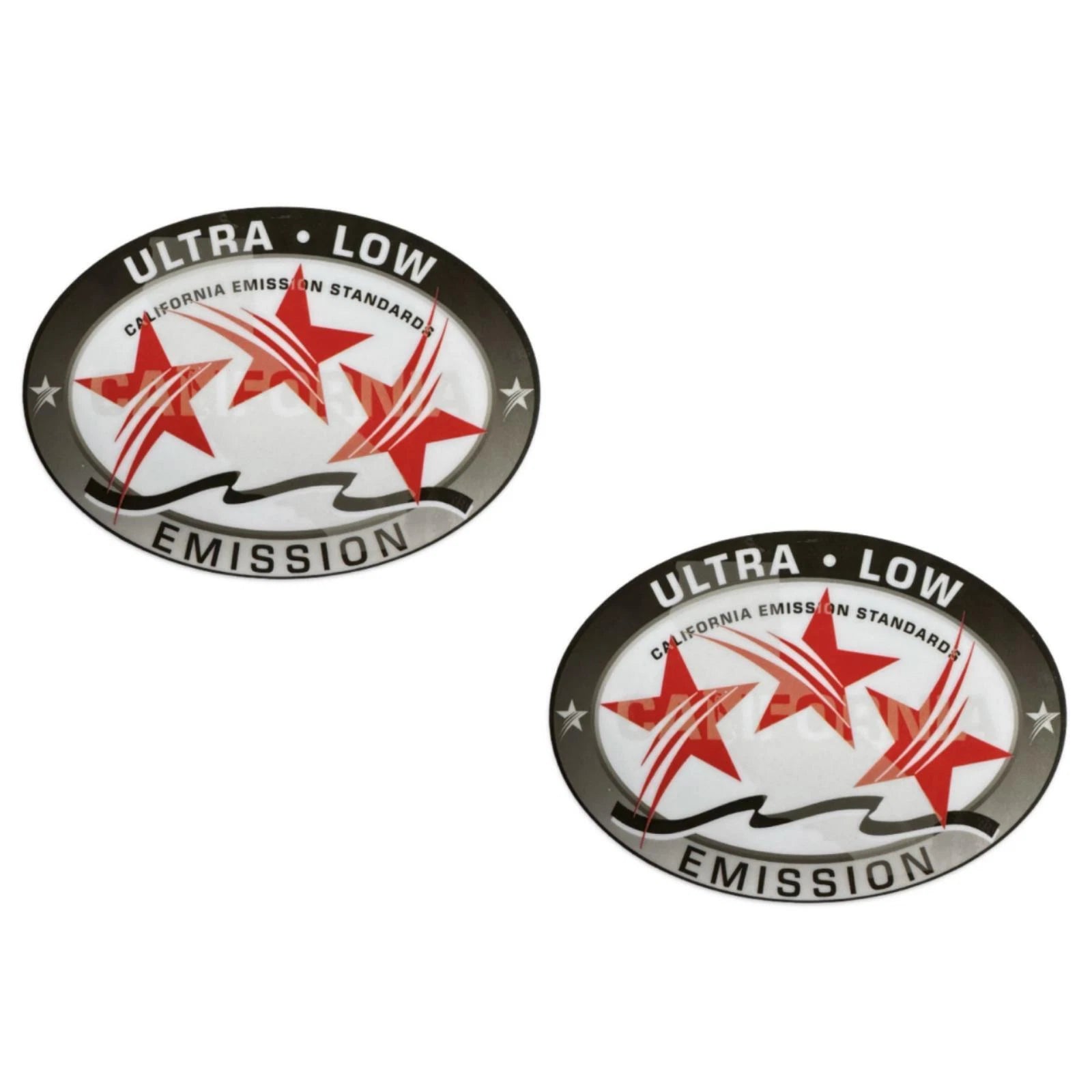 2X Outboard Graphic Sticker Red for Honda (California DOT)