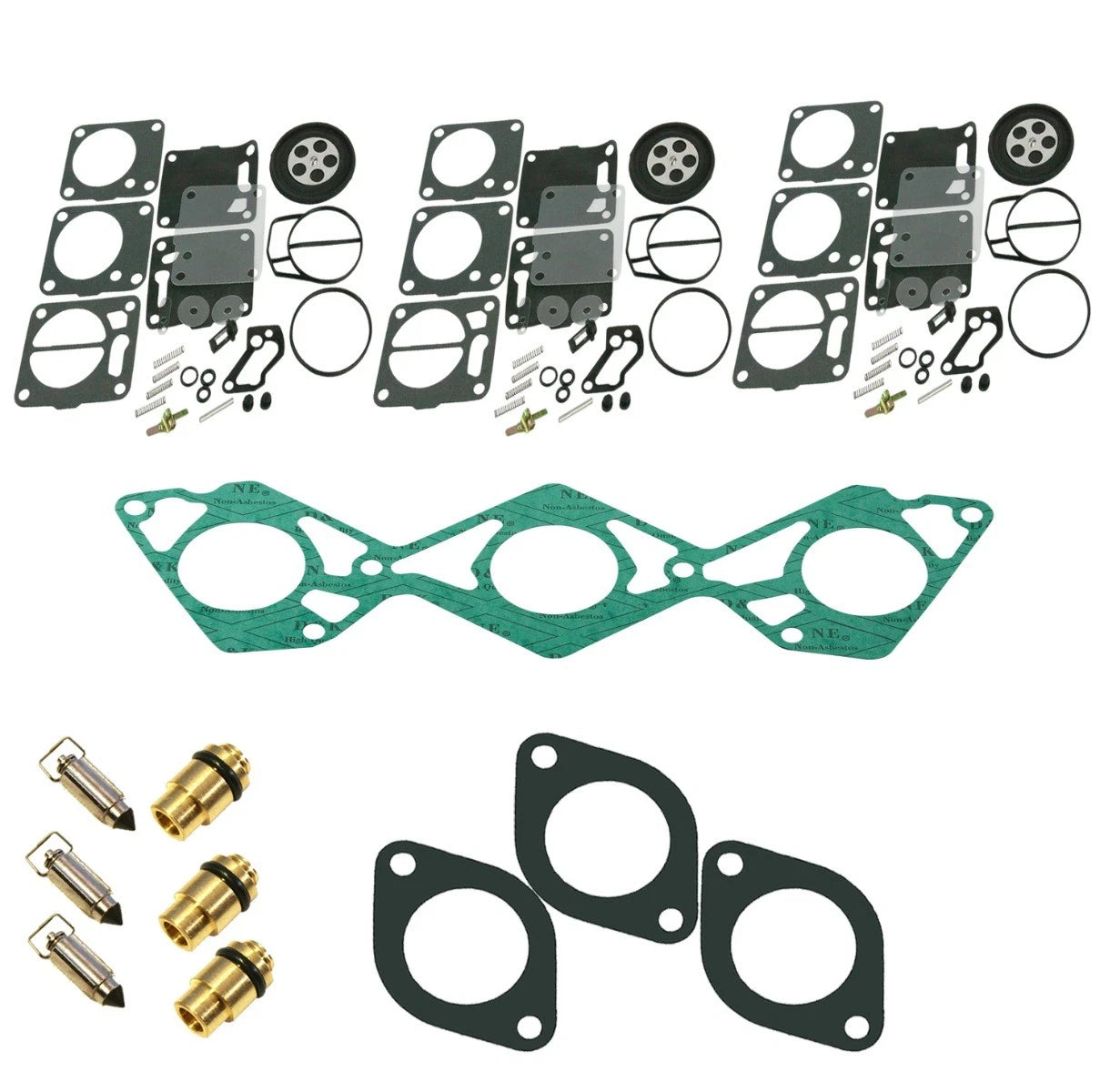 Mikuni Carb Rebuild Kit & Needle/Seat w/ Gaskets for Yamaha GP 1200 (1997)