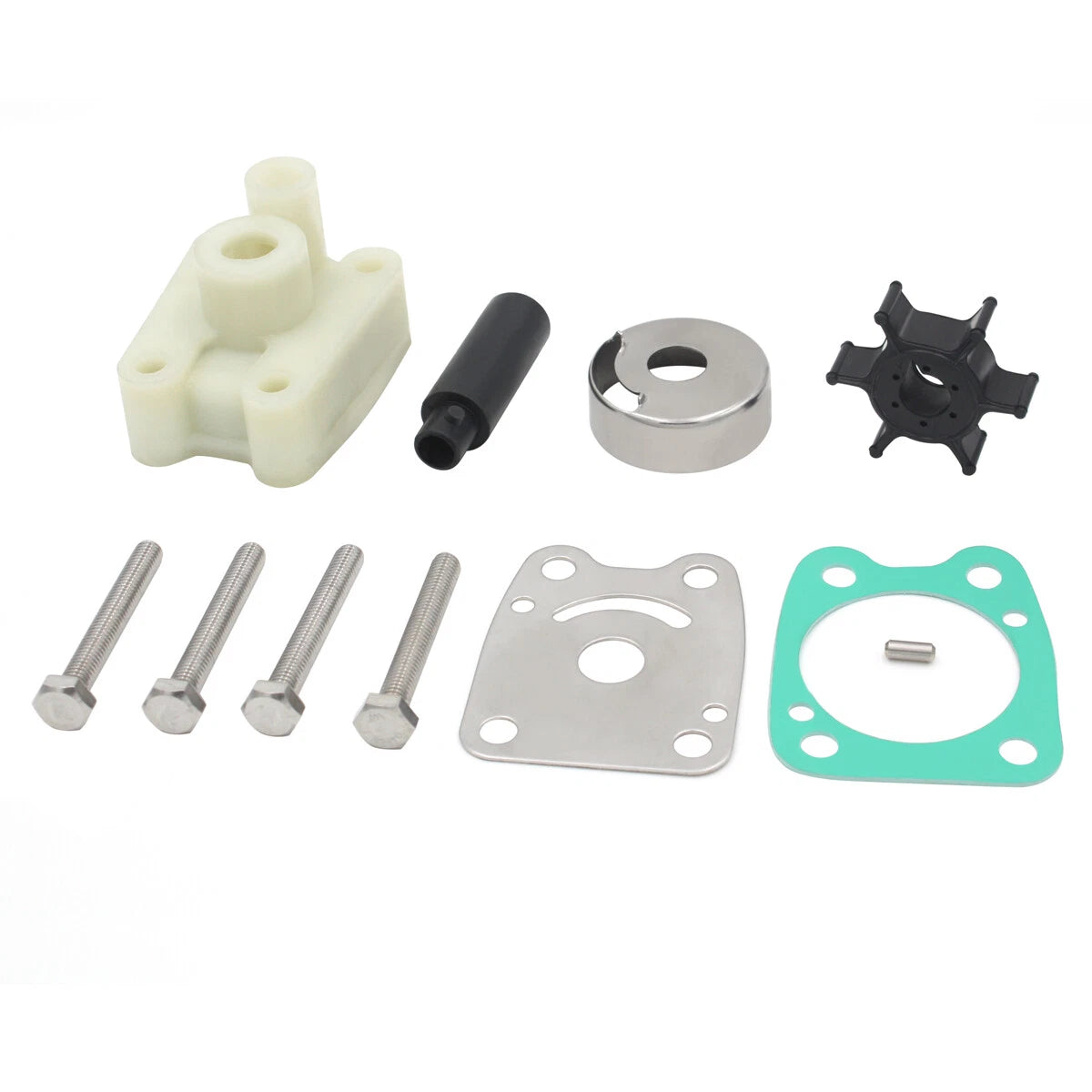 Water Pump Impeller Repair Kit for Yamaha F4A 4HP (6E0-W0078-A2)