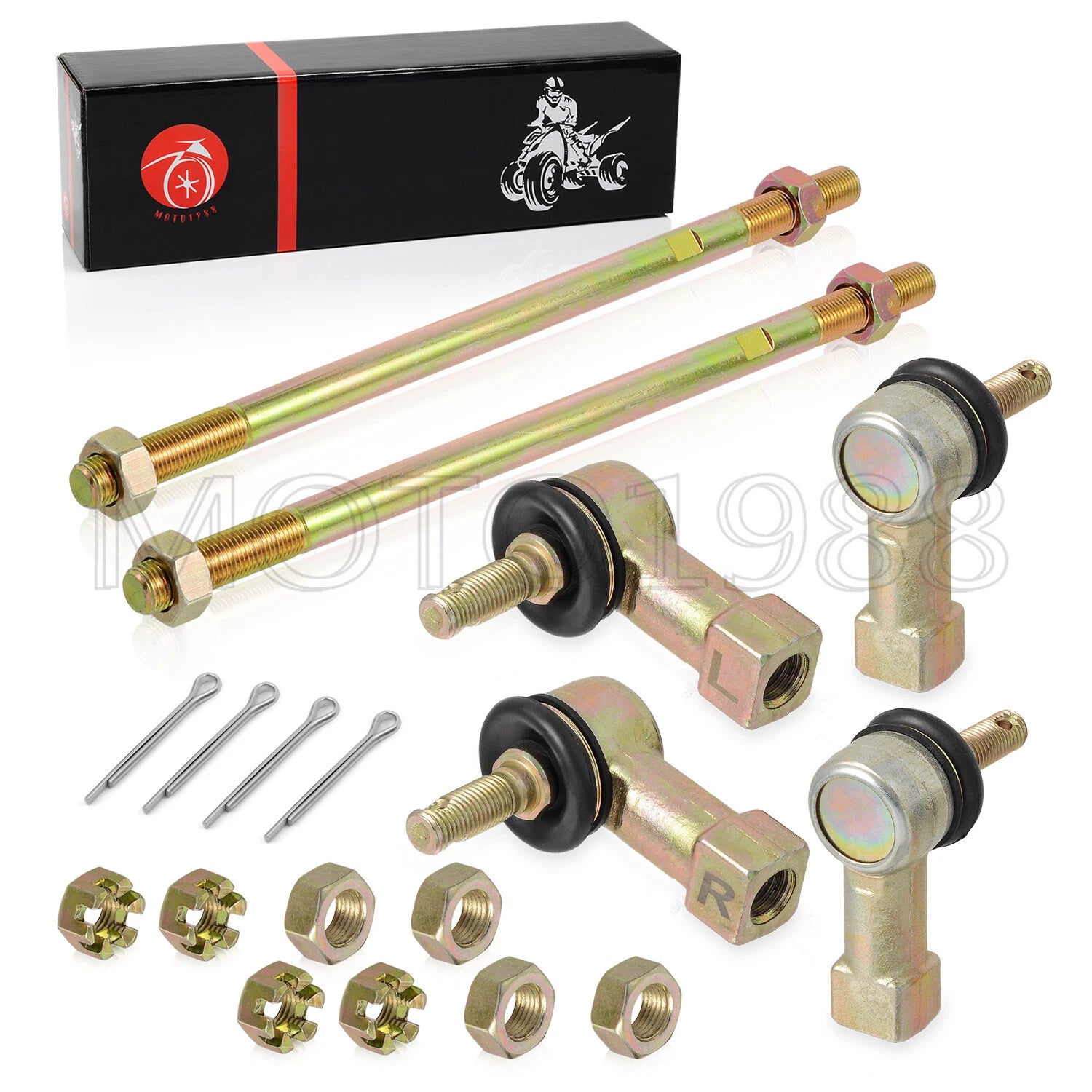 Tie Rod End Kit for Honda 300EX TRX300EX 1993–2006, TRX250X 1987–1992 (NO-X)