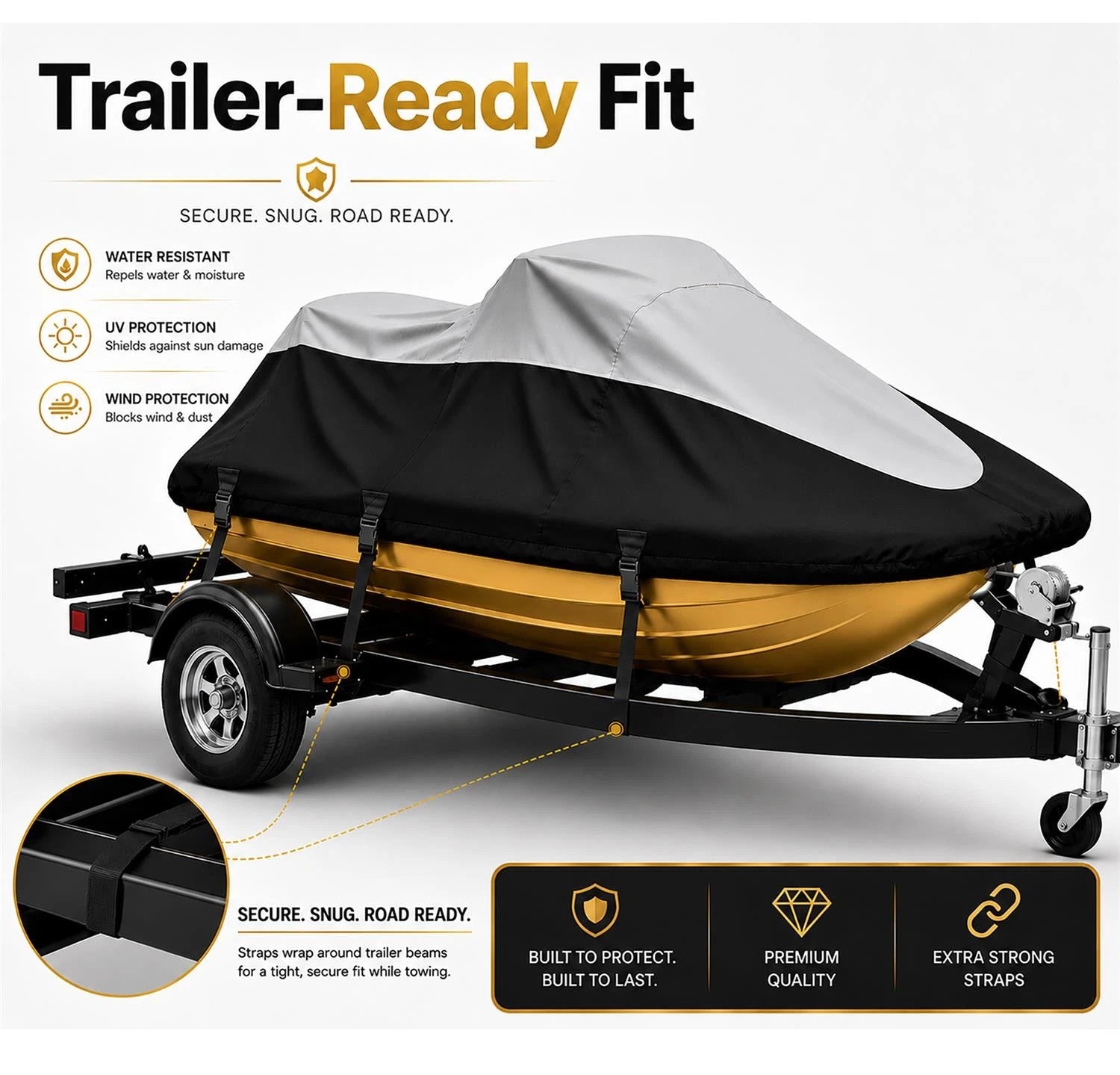 Trailerable Jet Ski Cover for Sea-Doo RX (2000–2002) BRP