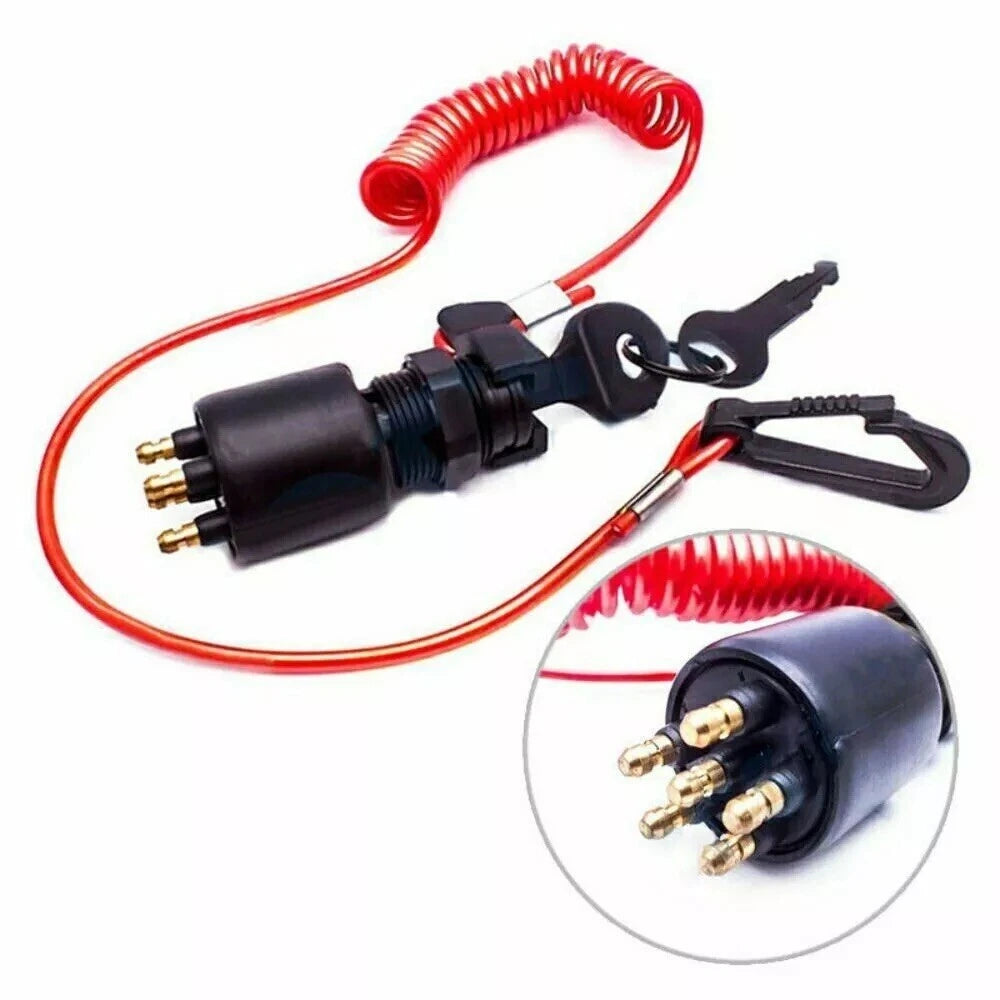 Ignition Switch & Lanyard for OMC BRP Johnson Evinrude (1996–Present) 5005801 175974