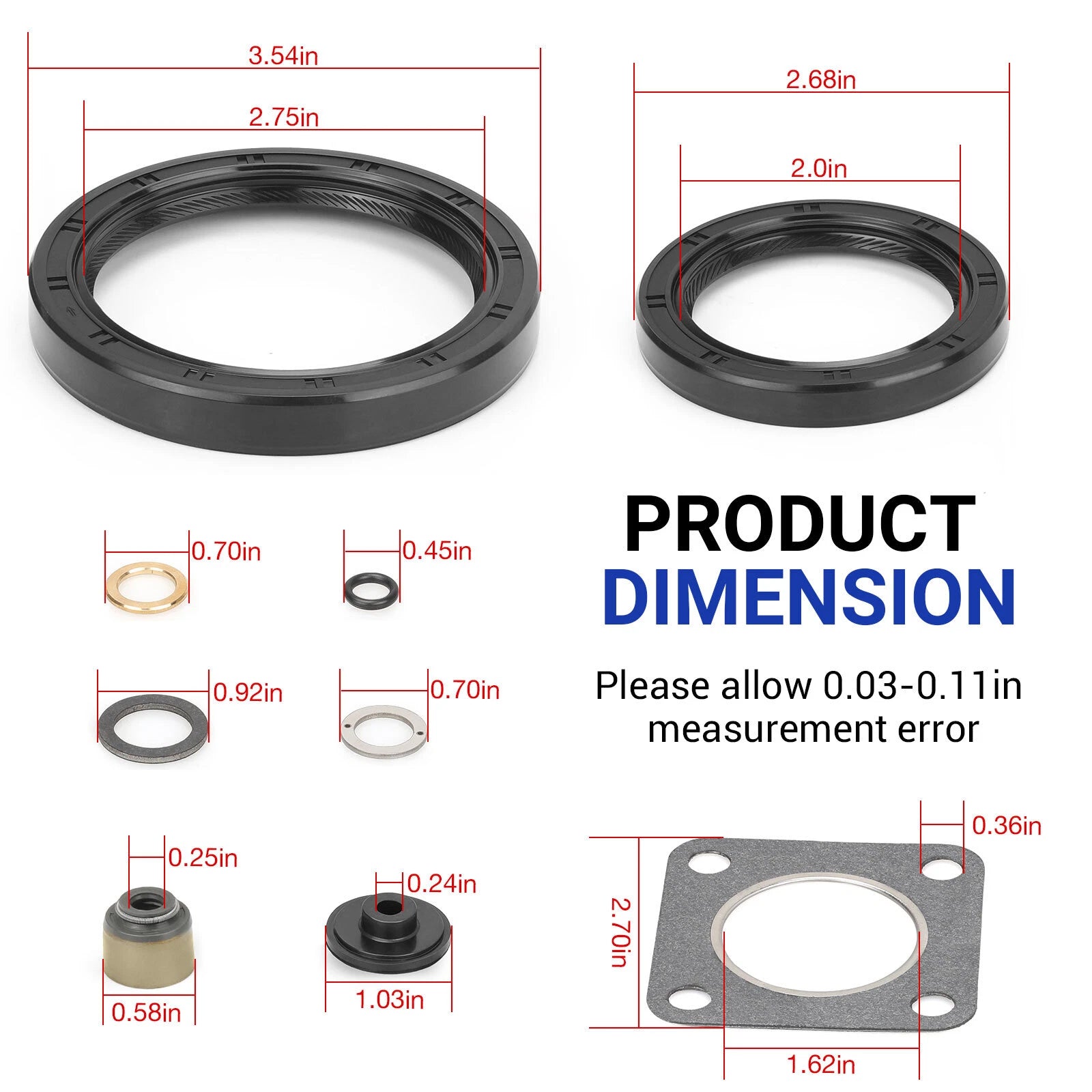 Engine Gaskets Seals Rebuild Kit for Kawasaki Mule 2510 3010 4010 (1998–2008)