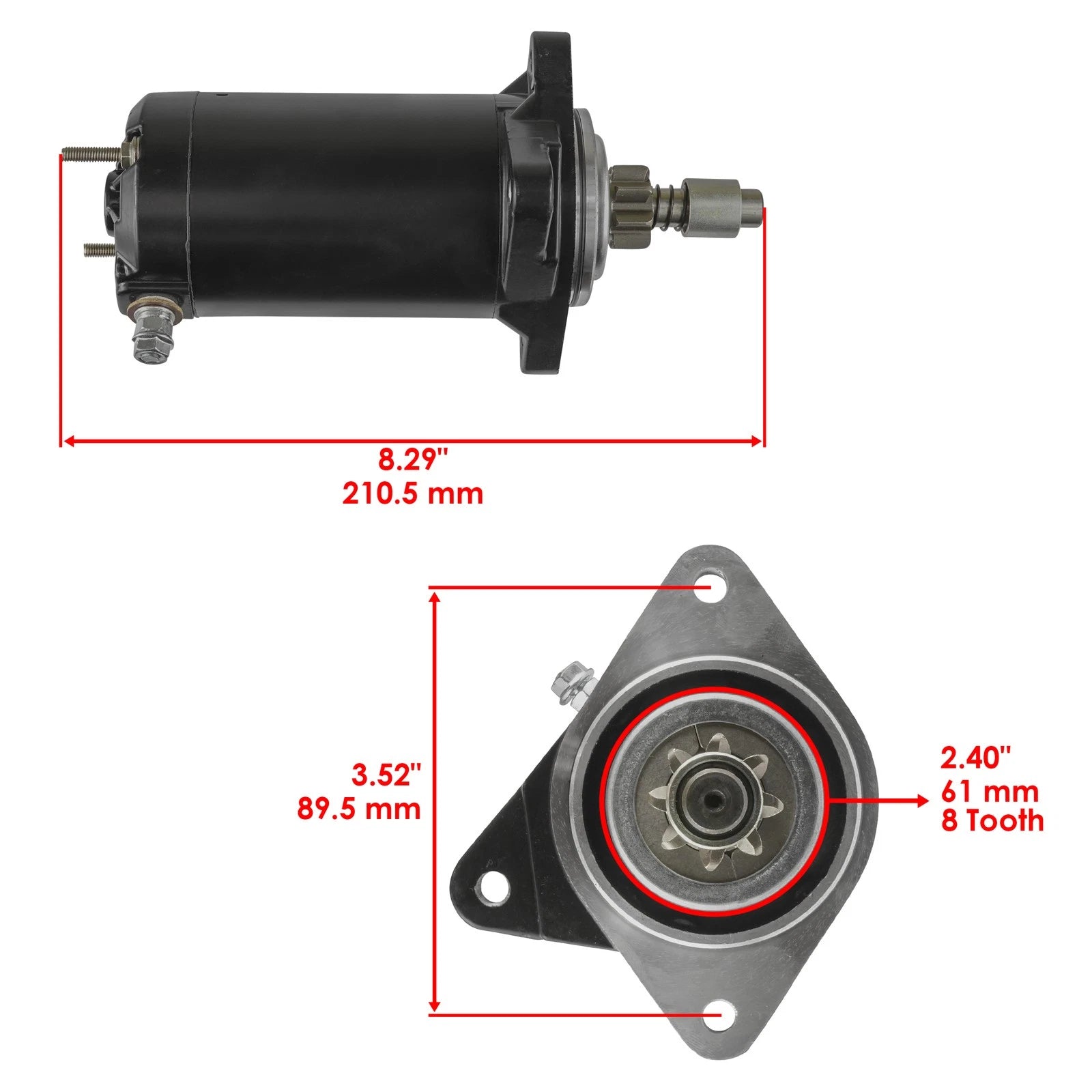 Starter for Seadoo GSX RFI 782cc (1999–2005)