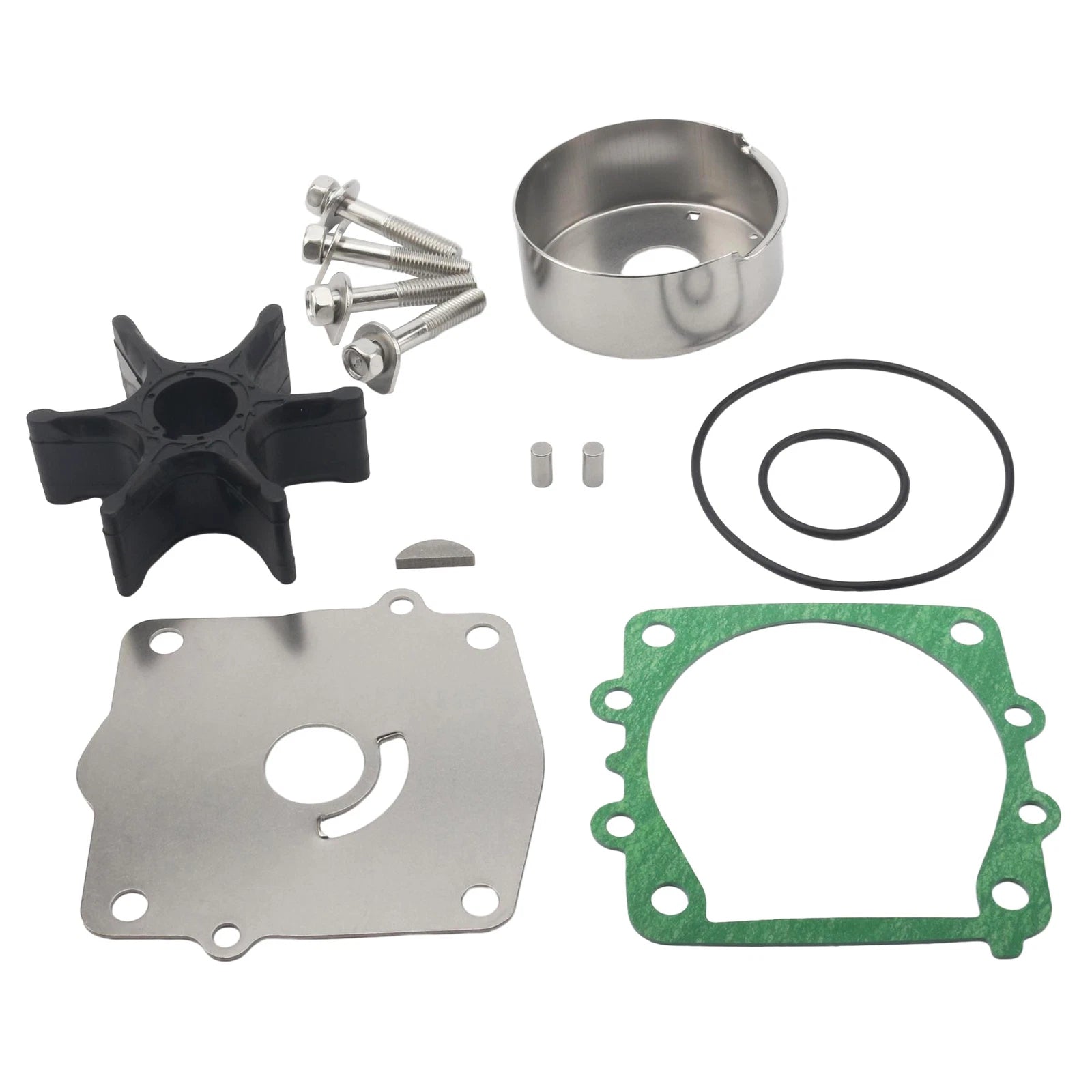 Water Pump Repair Kit for Yamaha 2 Stroke 115 130 HP Outboard (Fits 1990–2023)
