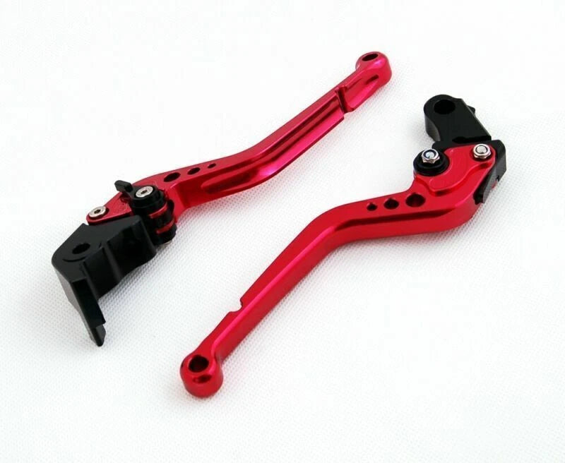 Long Brake Clutch Levers for Kawasaki Z750 (2007–2012), Z800 (2013–2014) Red
