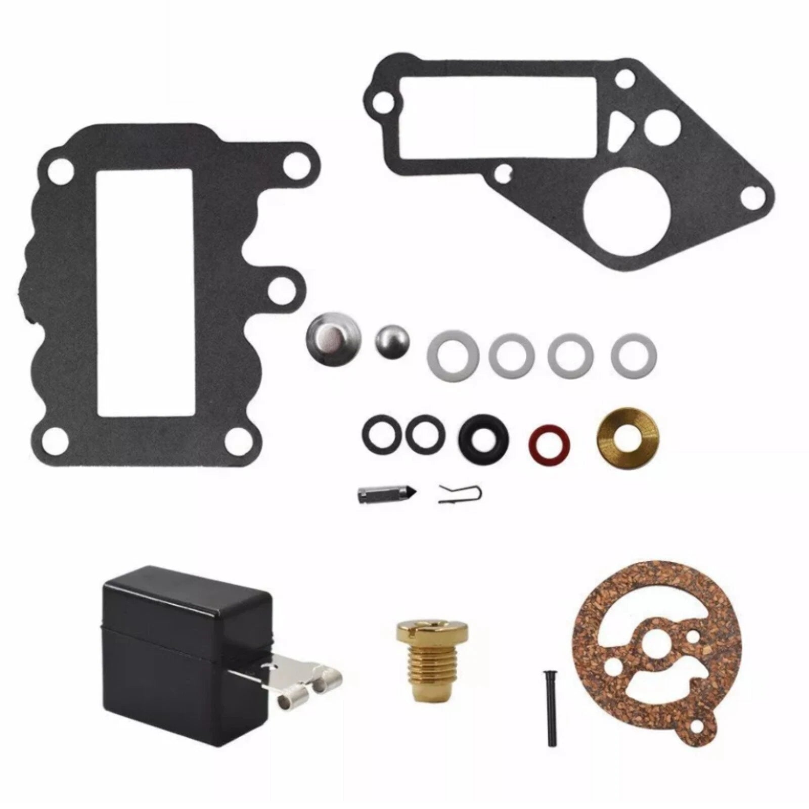 Carburetor Carb Kit w/Float for Johnson Evinrude Outboard 9.5 (382048)