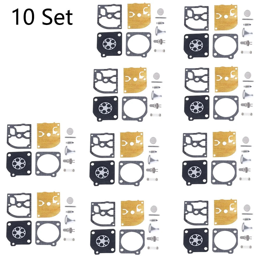 10X Carburetor Repair Kit for Jonsered 2041 2045 2050 (ZAMA RB-45)