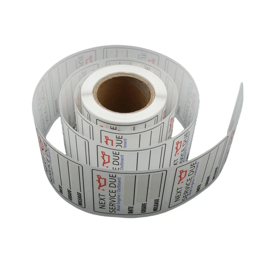 Next Service Due Reminder Oil Change Stickers for All Vehicles (200 Pack)