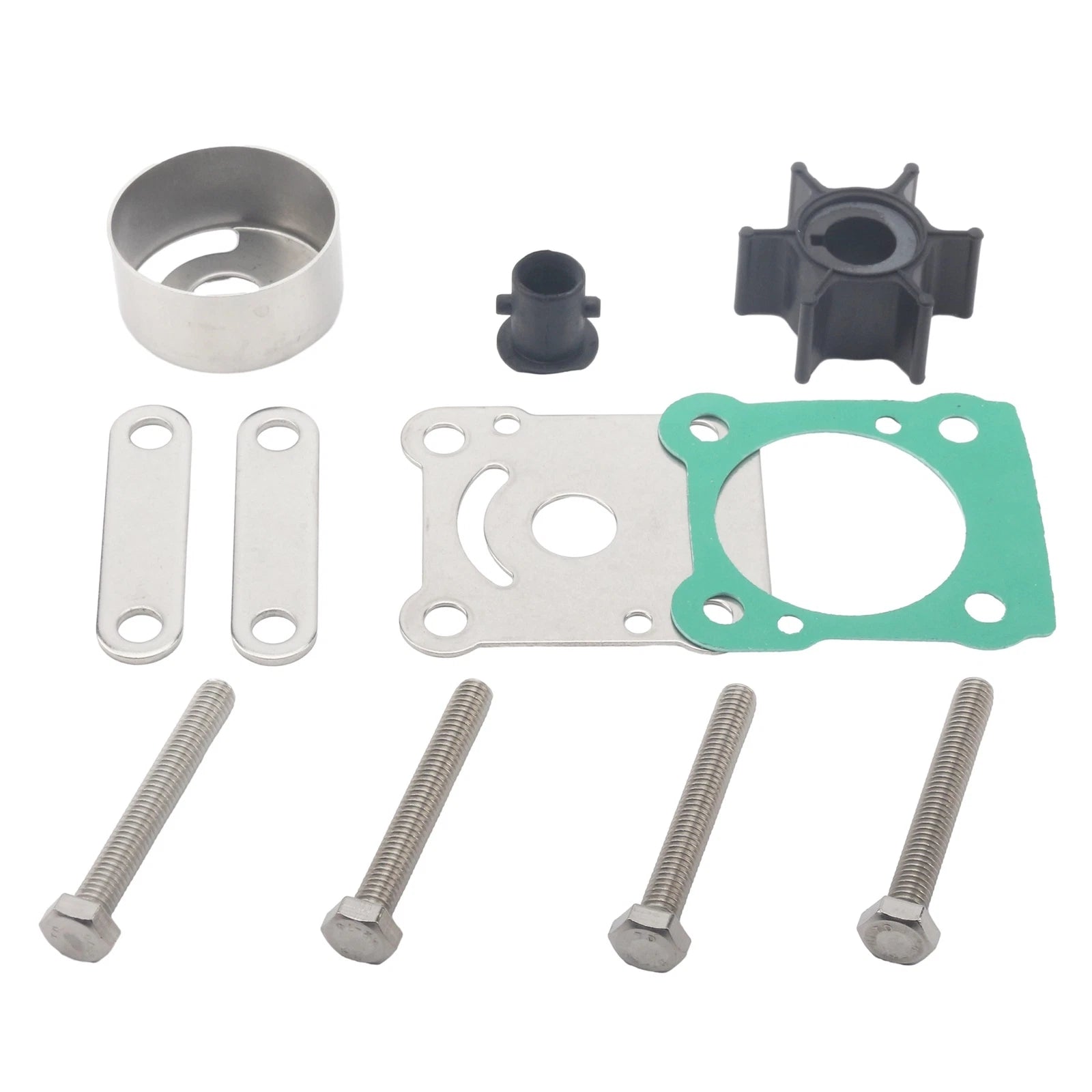 Water Pump Impeller Repair Kit for Yamaha 2 Stroke 6-8 HP Outboard