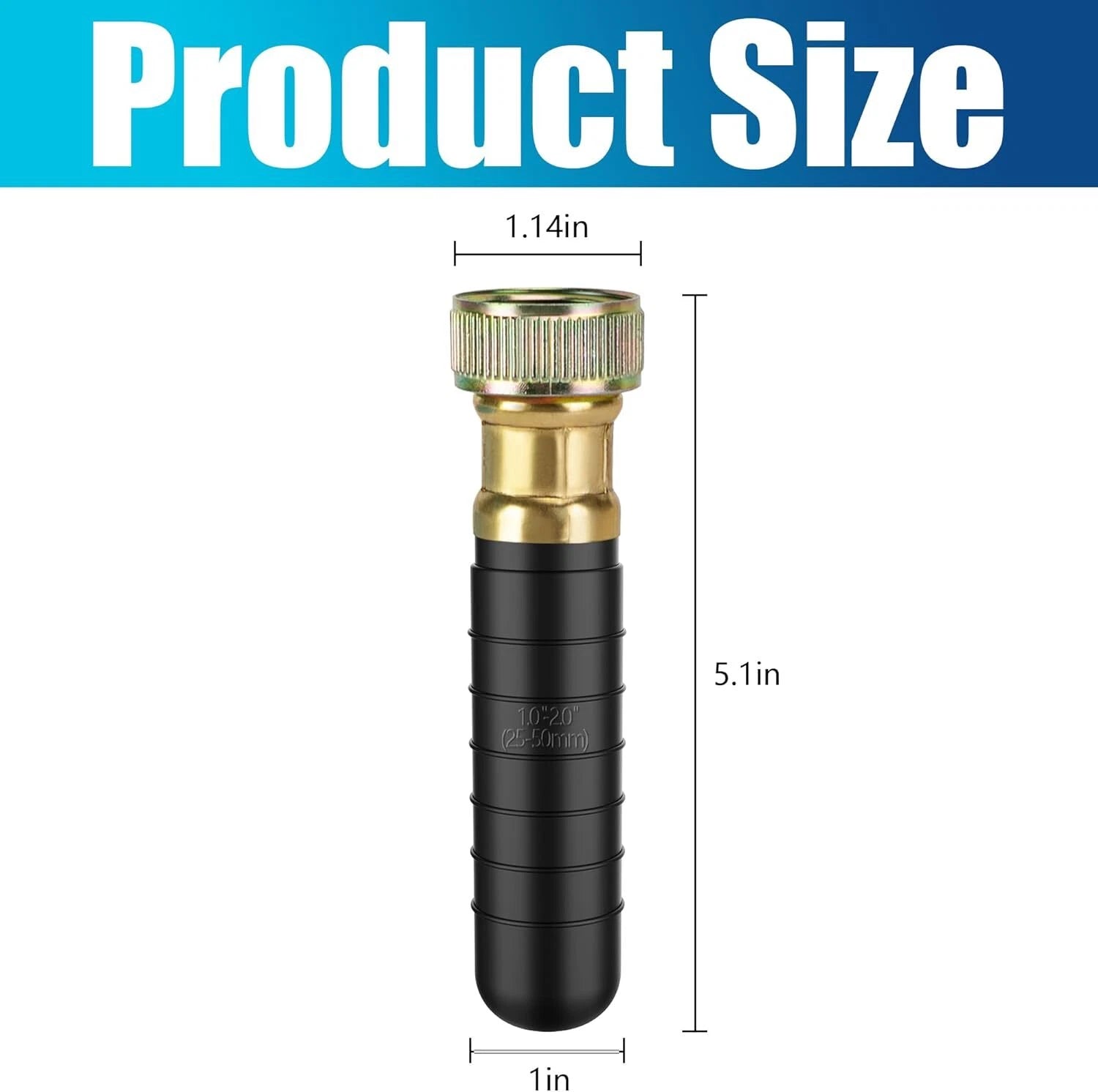 1"-2" Drain Cleaning Bladder for Clogged Sewer Pipe Snake Garden Hose Tool