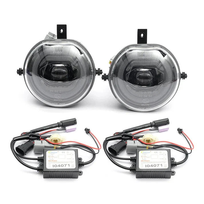 White LED Fog Light Kit with Halo Ring for Mini Cooper F54 F55 F56 F57 (2014–2018)