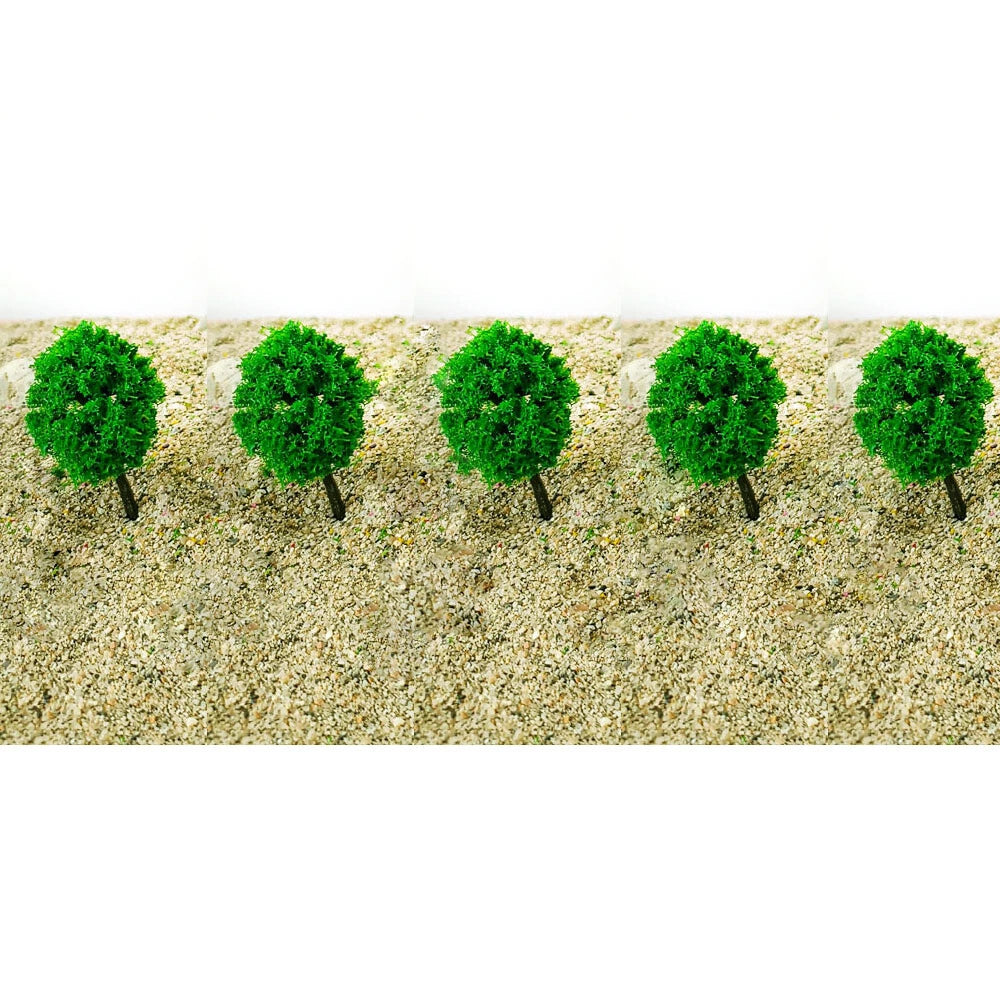 10Pcs 2.36" Miniature Model Trees for Park Train Railroad Scenery