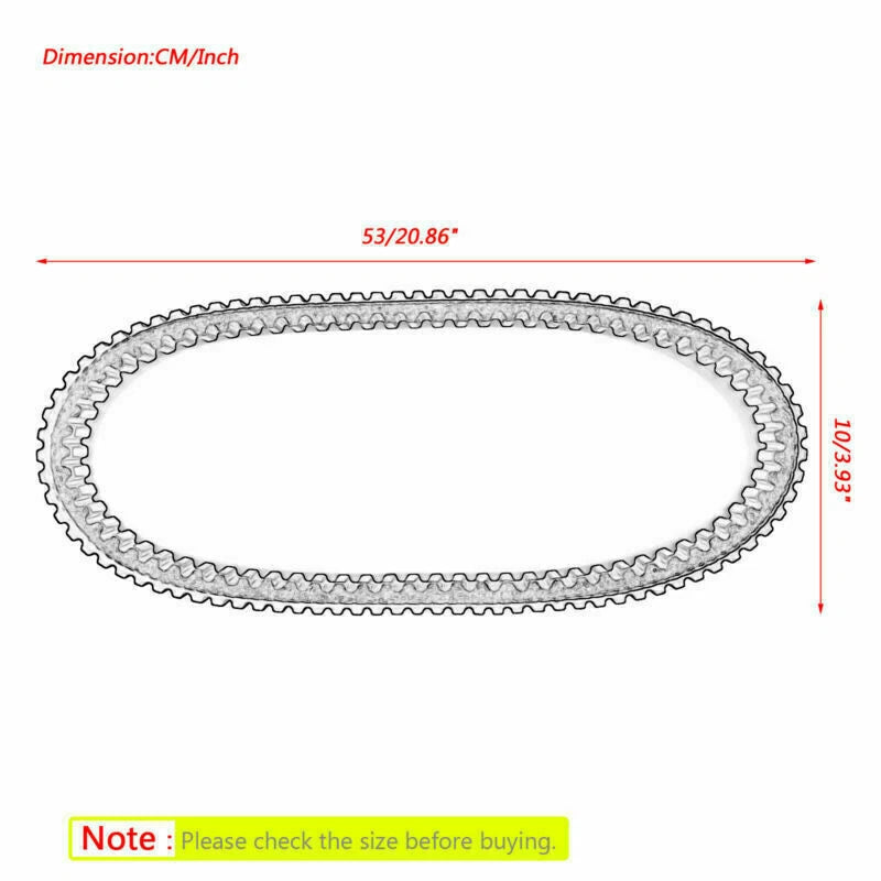 Drive Belt for Arctic Cat T660 Turbo Trail Touring (2004–2005) 0627-028