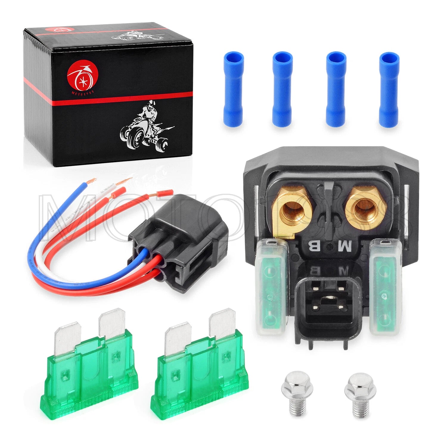 Starter Solenoid Relay & Plug for Yamaha YFZ R1 R6 MT-10 VK10 VK540 XVS1300