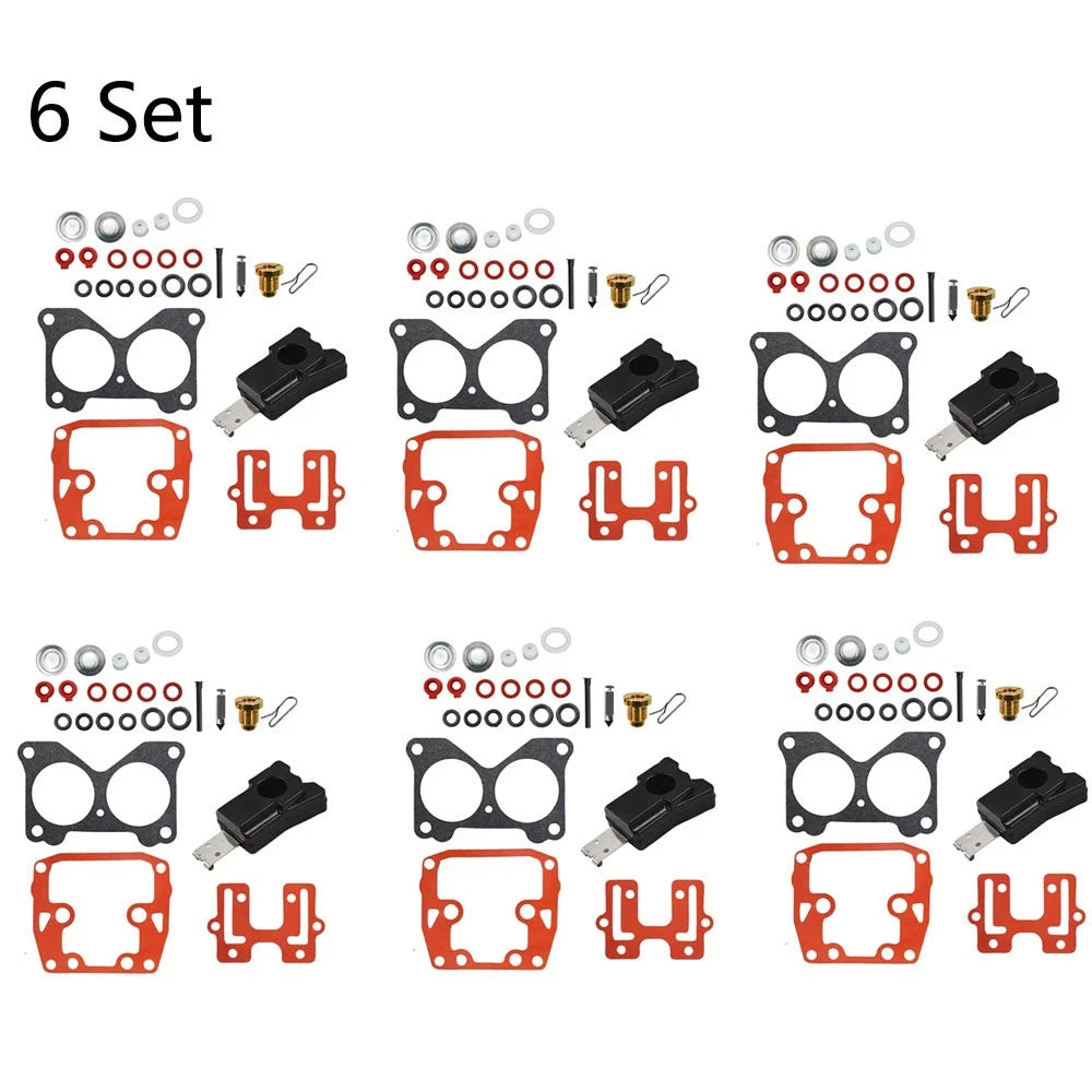 6x Carburetor Repair Kit 439076 for Johnson Evinrude V4 (85-140HP)