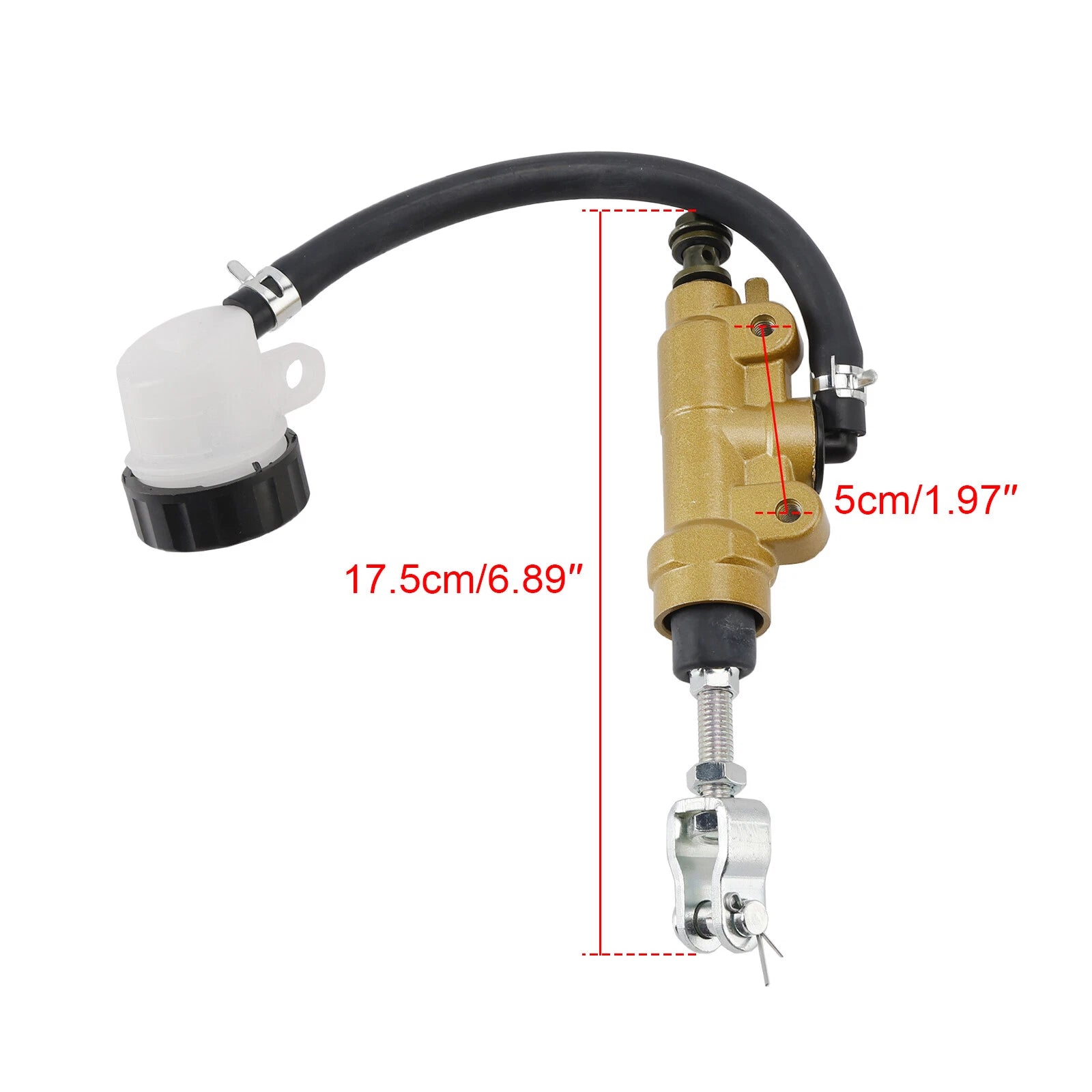 Rear Brake Master Cylinder Fluid Reservoir for Yamaha YZ125/YZ250/DT200 (1996–2023)