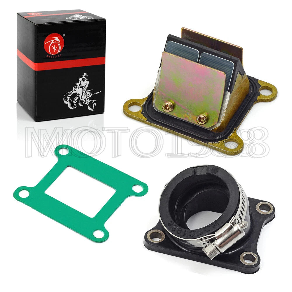 Carb Joint Intake Manifold Boot & Reed Valve Gasket for Kawasaki KX60 (1983–2003)